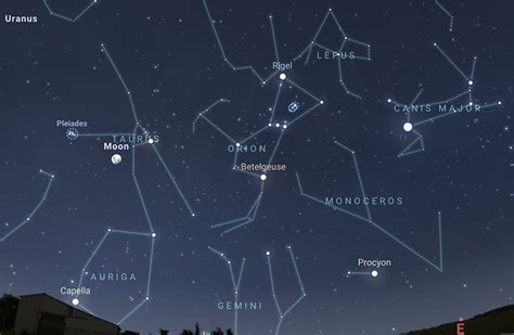 constellations tonight from my location